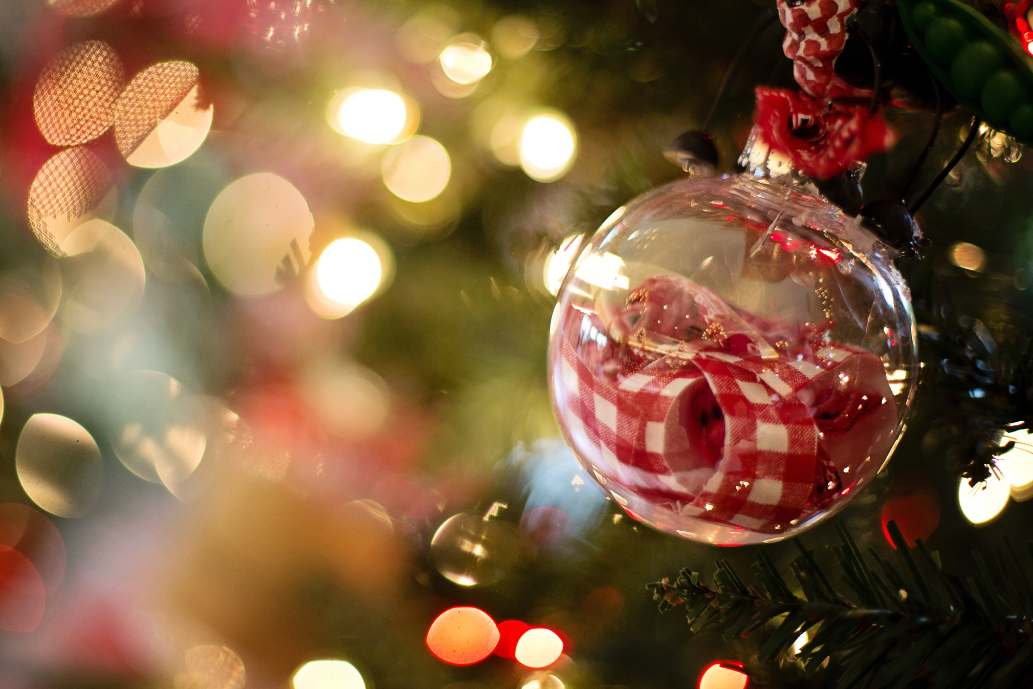 Christmas Ornament on a Tree
